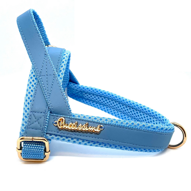 Puccissimé Pet Couture One-Click Dog Harness - Maya Blue