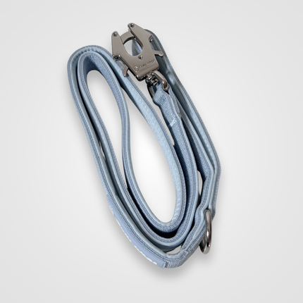 Bully Wags Baby Blue Tactical Heavy-Duty Dog Leash