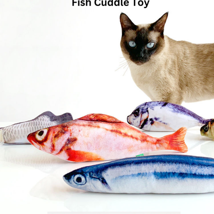 100% Silvervine/Catnip Filled Fish Cuddle Toy