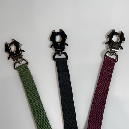 Bully Wags Tactical Heavy-Duty Dog Leash - Cherry Wine