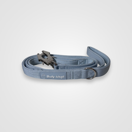 Bully Wags Baby Blue Tactical Heavy-Duty Dog Leash
