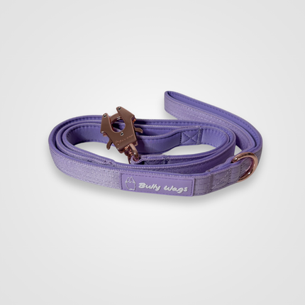 Bully Wags Tactical Heavy-Duty Dog Leash - Lilac