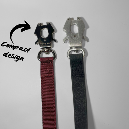 Bully Wags Tactical Heavy-Duty Dog Leash - Cherry Wine