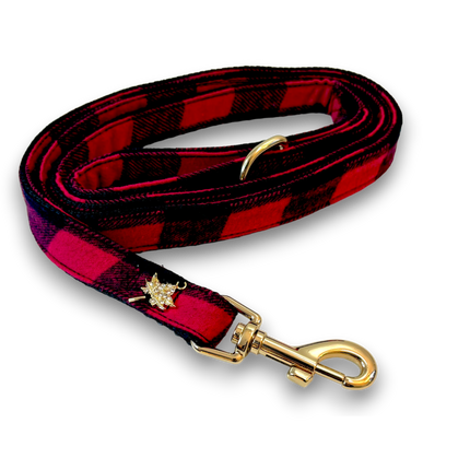 Puccissimé Pet Couture Dog Collar - Canada Buffalo Plaid
