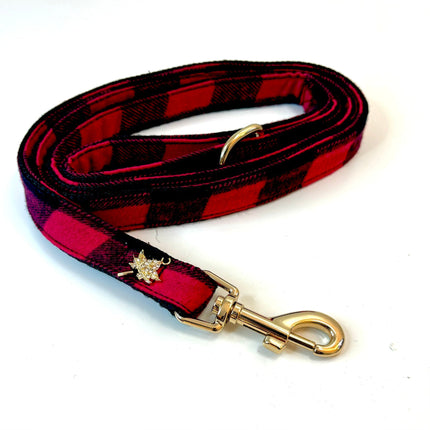 Puccissimé Pet Couture Dog Collar - Canada Buffalo Plaid