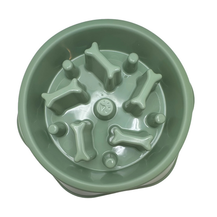 Slow Feeder Dog Bowl – Bone-Shaped for Healthy Eating