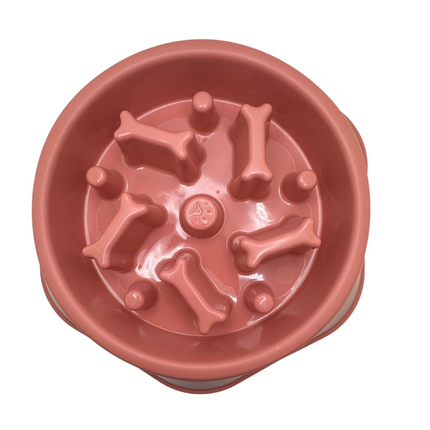 Slow Feeder Dog Bowl – Bone-Shaped for Healthy Eating