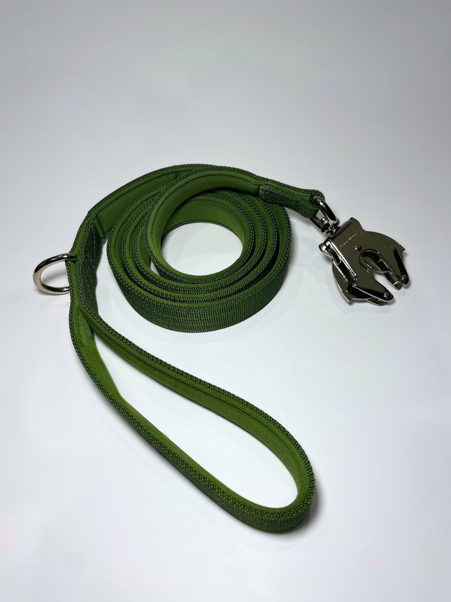Bully Wags Tactical Heavy-Duty Dog Leash - Cactus Green