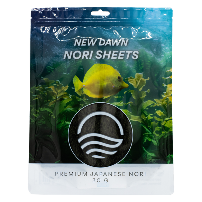 New Dawn Aquaculture Nori Sheets for Saltwater Fish (30g, 300g)
