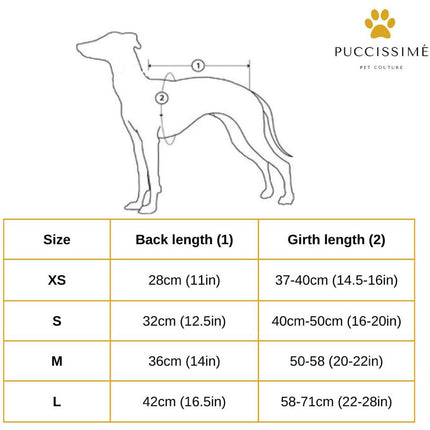 Puccissimé Pet Couture Red Waterproof Insulated Dog Rain Jacket