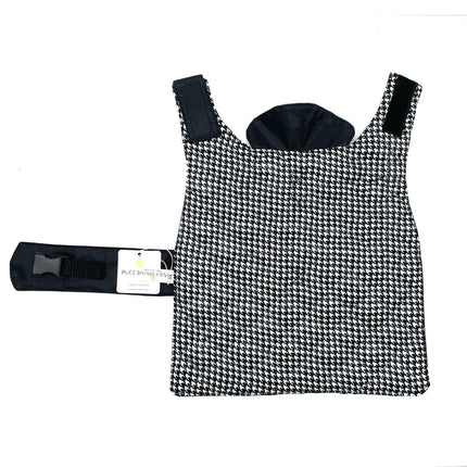 Puccissimé Pet Couture Black Waterproof Insulated Dog Rain Jacket