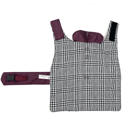 Puccissimé Pet Couture Burgundy Waterproof Insulated Dog Rain Jacket