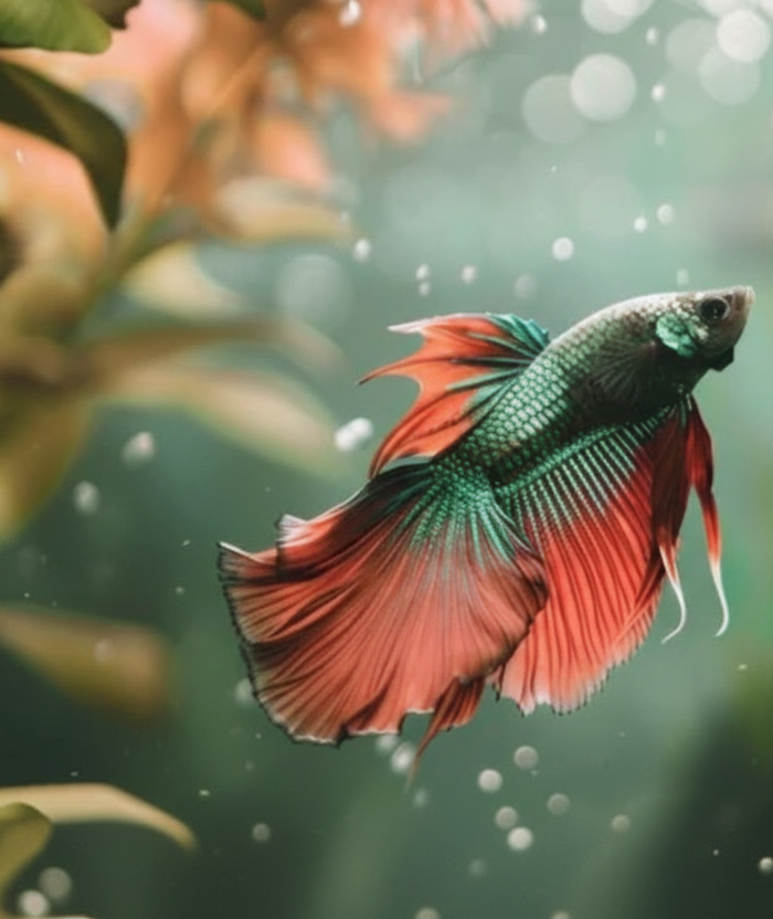 Betta Fish Hero Slide with TrueNorthPet.ca Logo