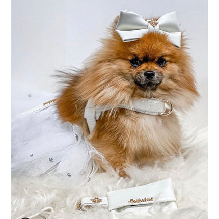 Puccissimé Pet Couture One-Click Dog Harness - Swan